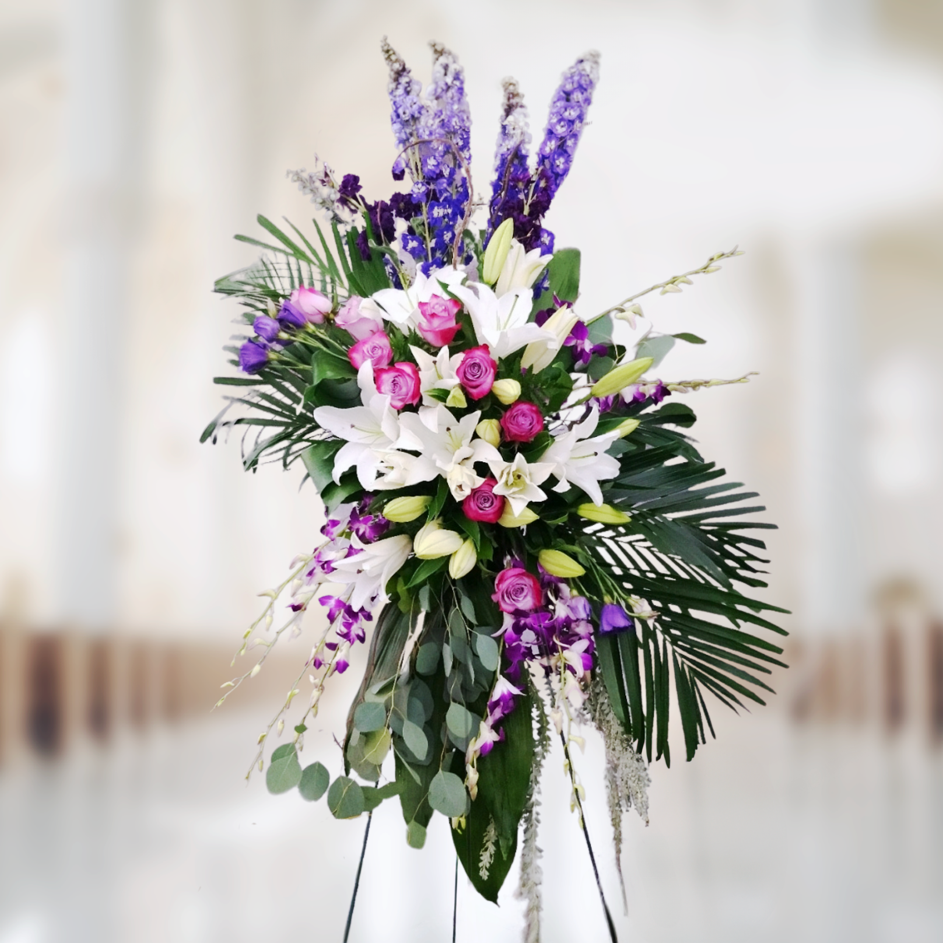 WB-688-BLAZE-Funeral-Standing-Spray