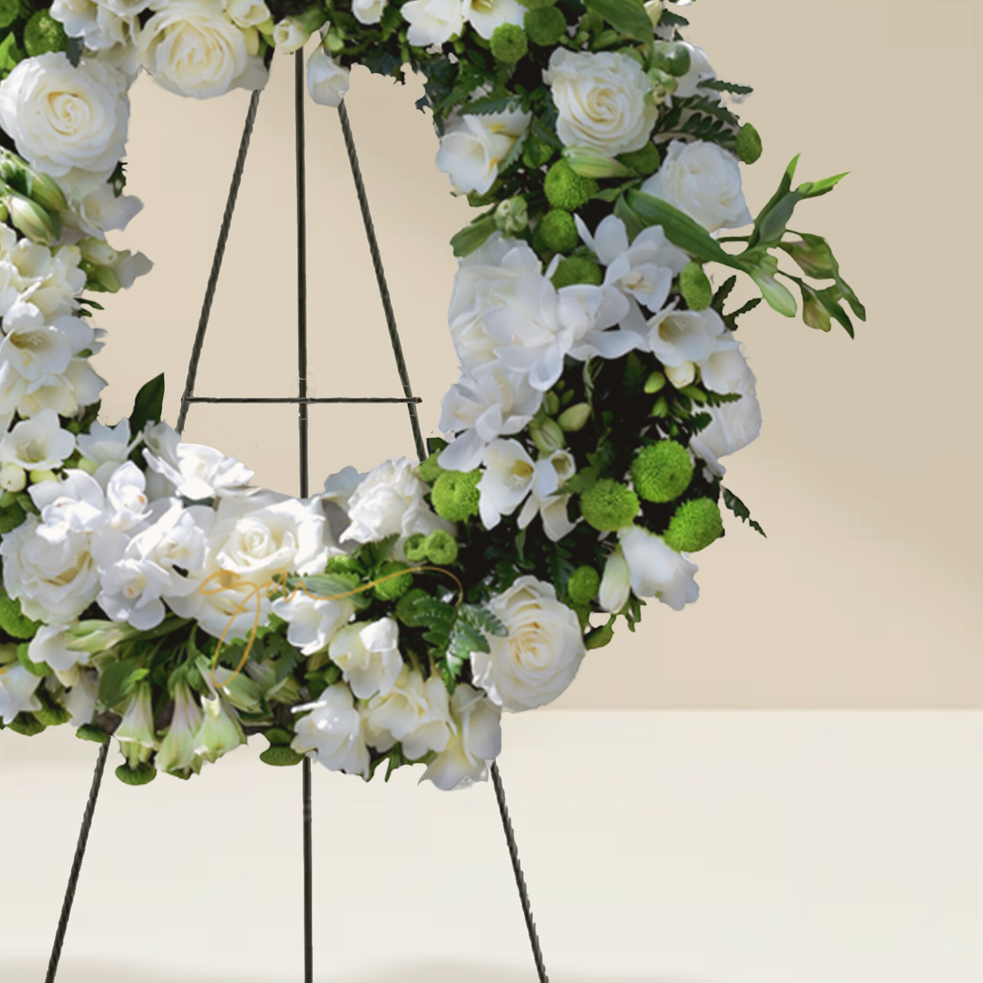 WW-334-AURORA-Funeral-Round-Wreath-Spray