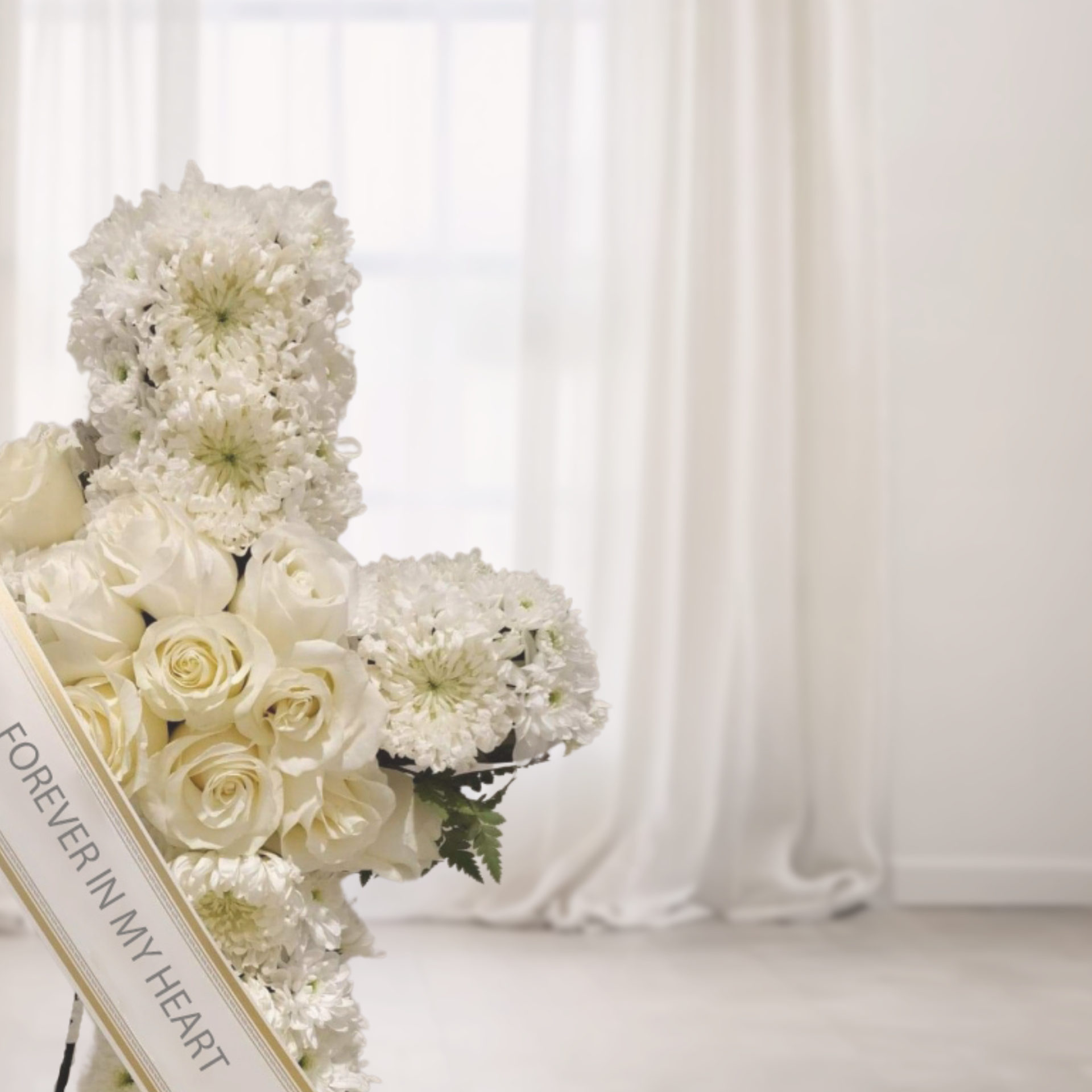 WW-367-INNOCENCE-Funeral-Cross-Wreath-Spray