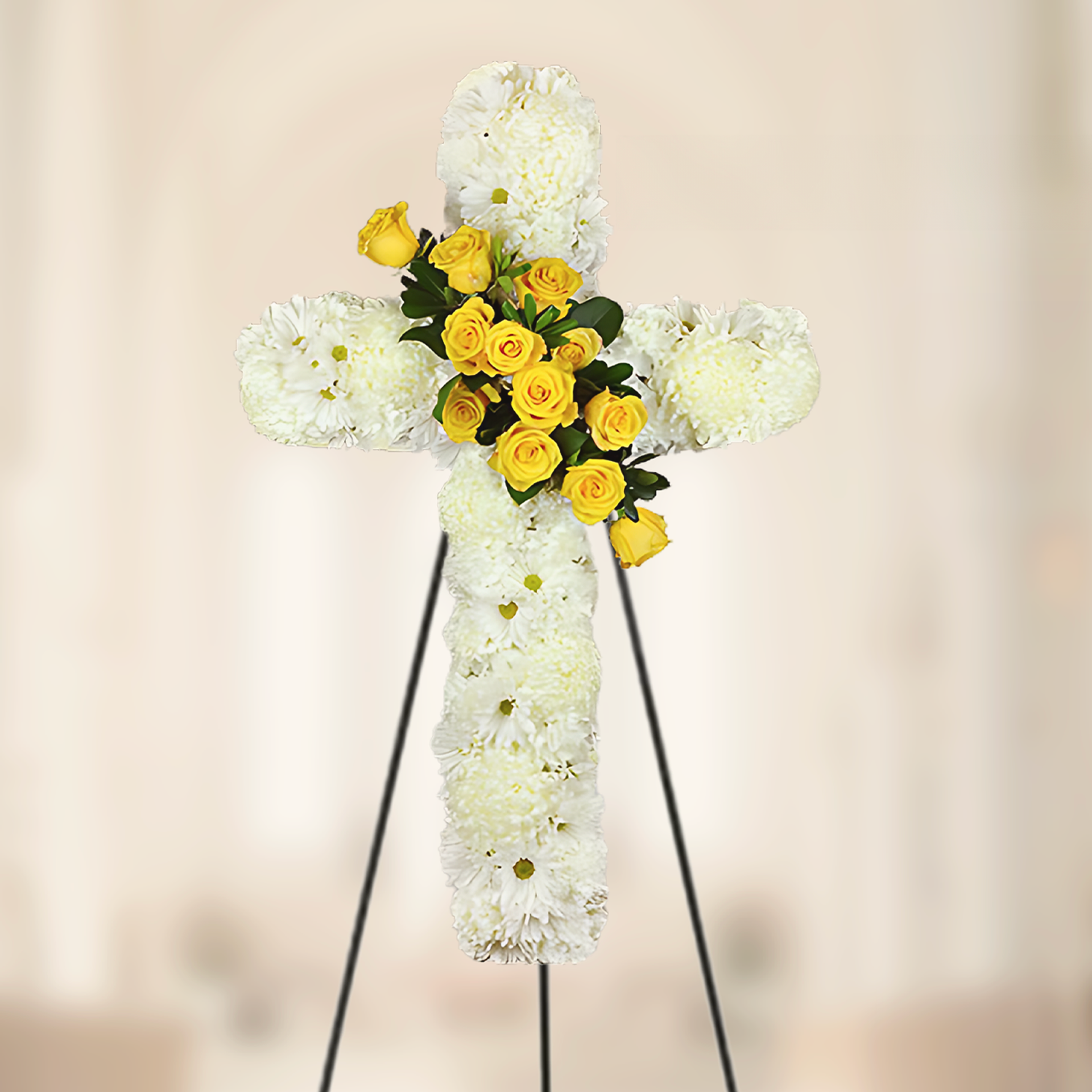 WY-778-EROS-Funeral-Cross-Wreath
