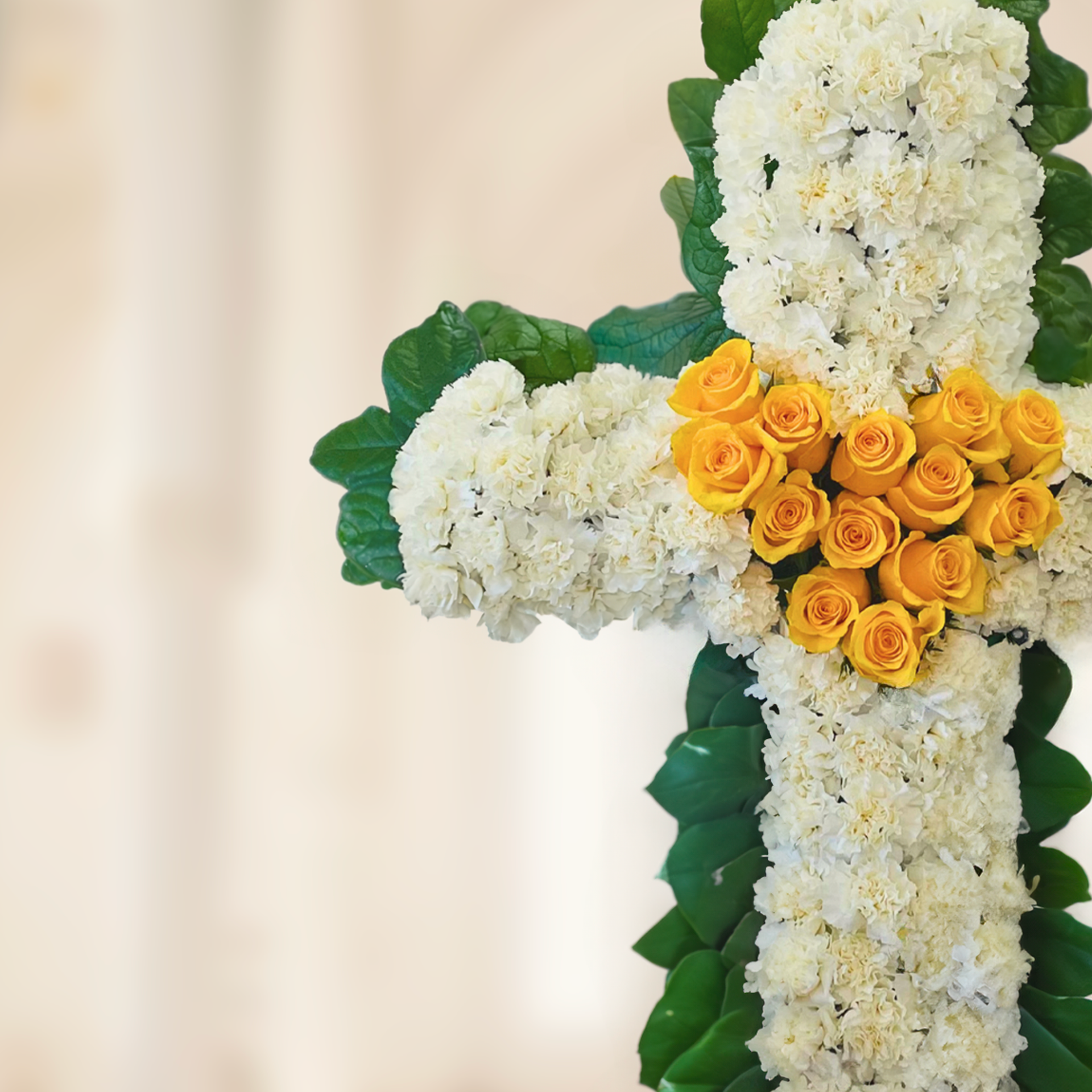 WY-791-FRESIA-Funeral-Cross-Wreath-Spray