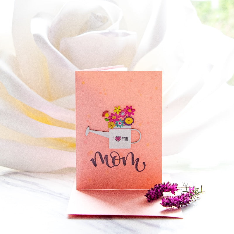Mother's day - I love you mom - Petalino Handmade Cards