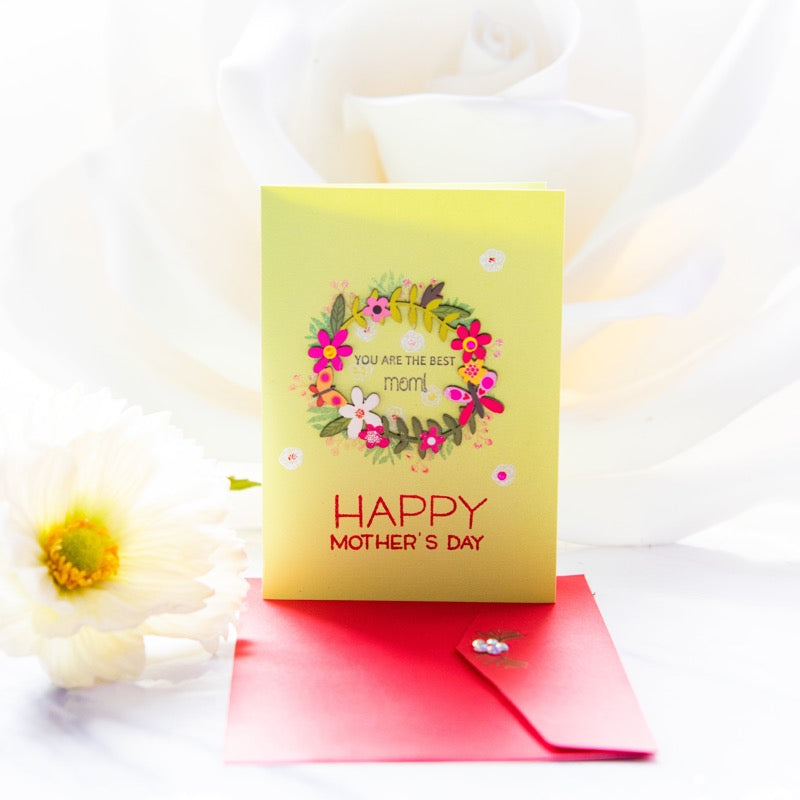 Mother's day - You are the best Mom - Happy Mother's day - Petalino Handmade Cards