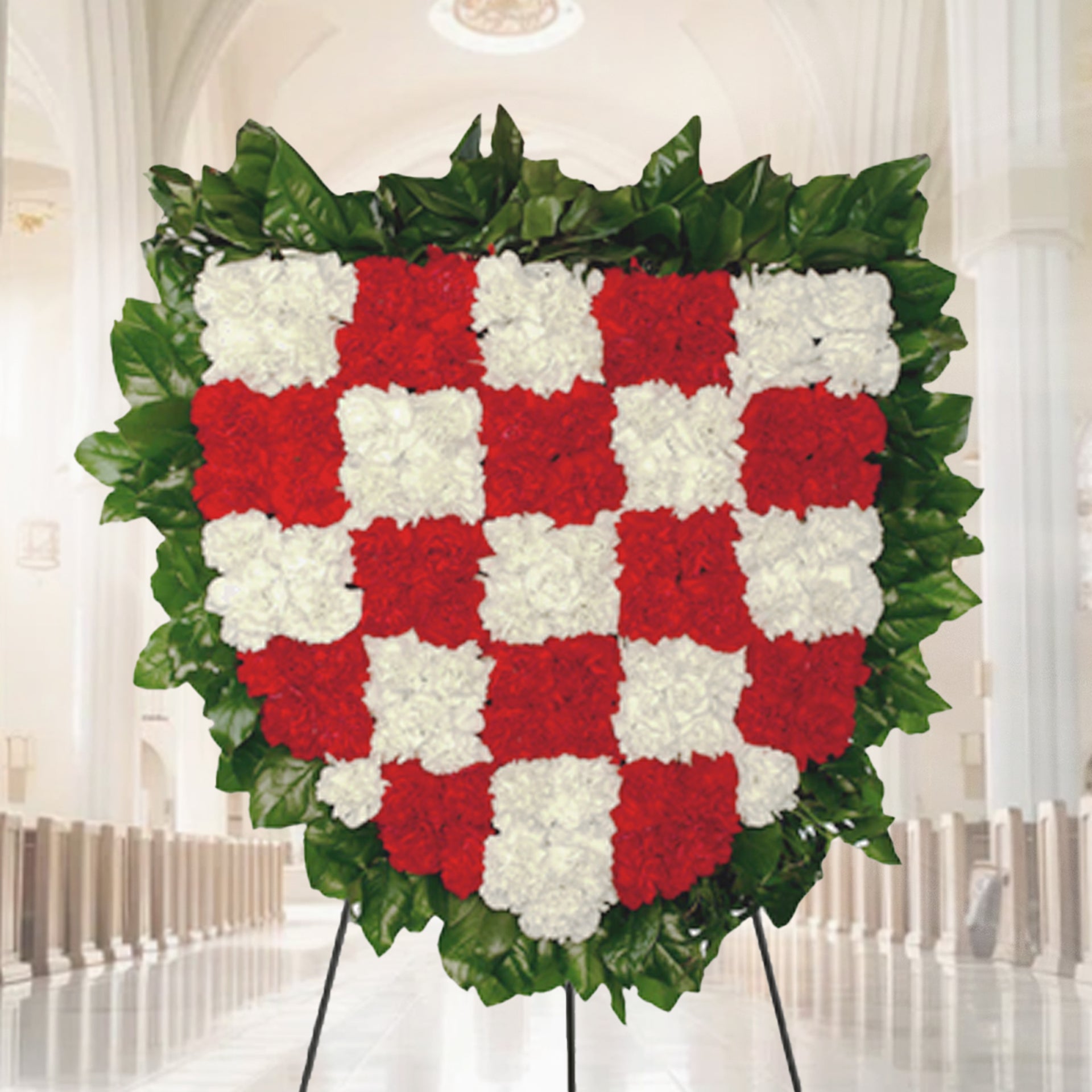 WR-484-FLAG-Funeral-Standing-Spray