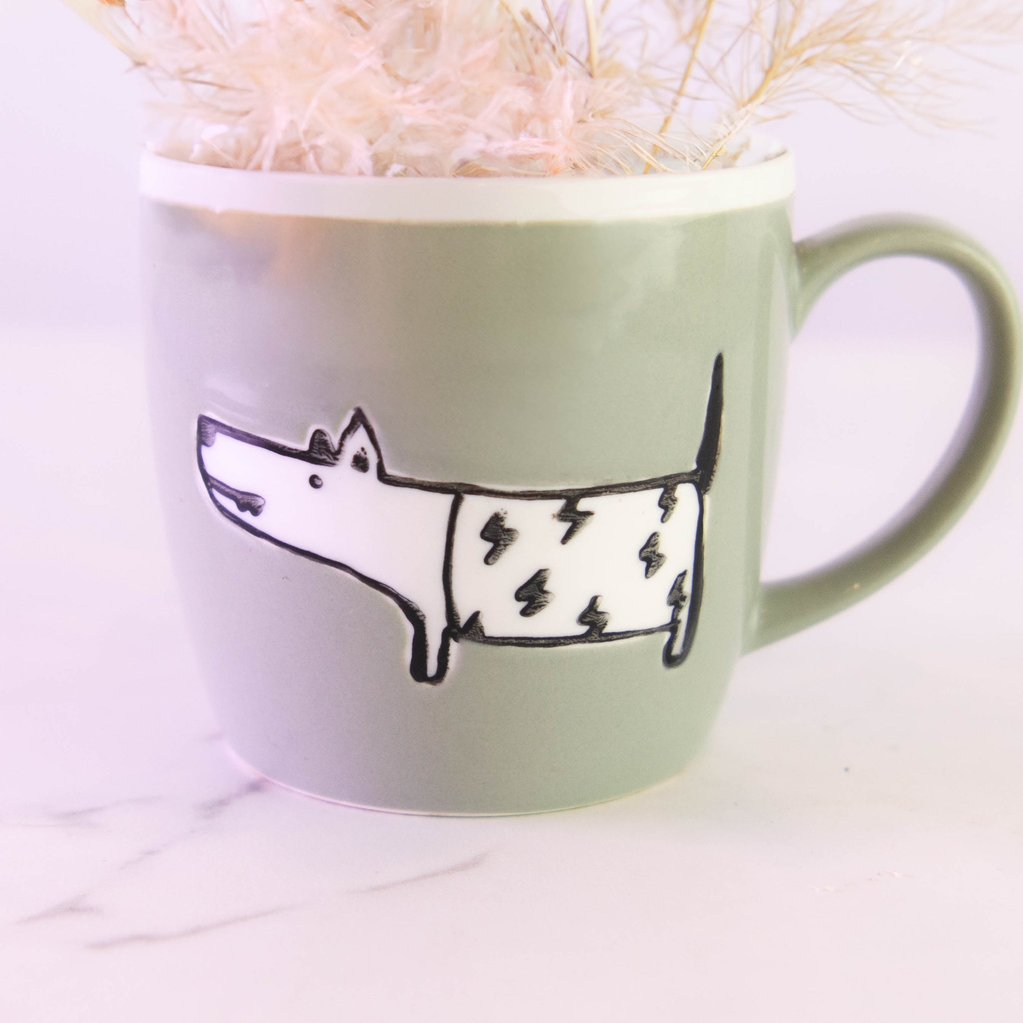 PET-122-EVERLASTING PAW PRINTS-Dried Flowers Centerpiece