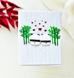 I love you - Panda love - Petalino Handmade Cards