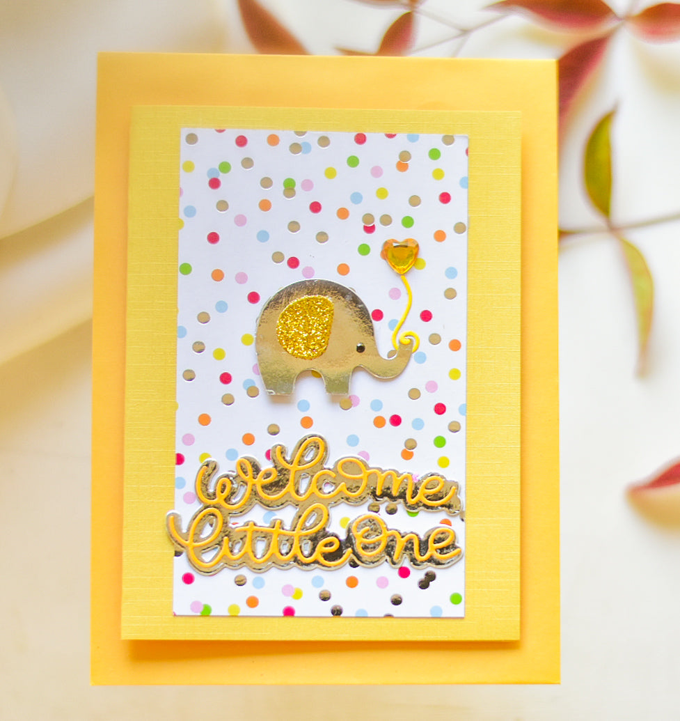 New Born - Welcome Little one- Petalino Handmade Cards