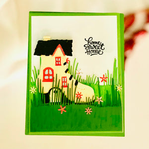 New Home- Home Sweet Home- Petalino Handmade Cards