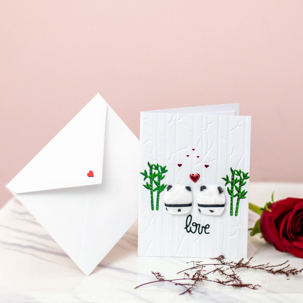 I love you - Panda love - Petalino Handmade Cards